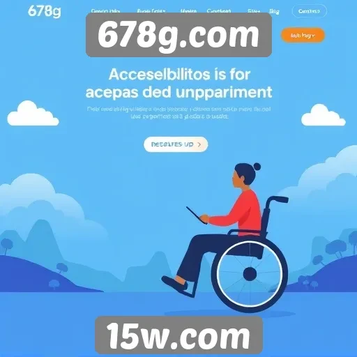 Acessibilidade e design do site 678g.com